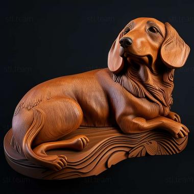 3D model Alpine Dachshund Hound dog (STL)